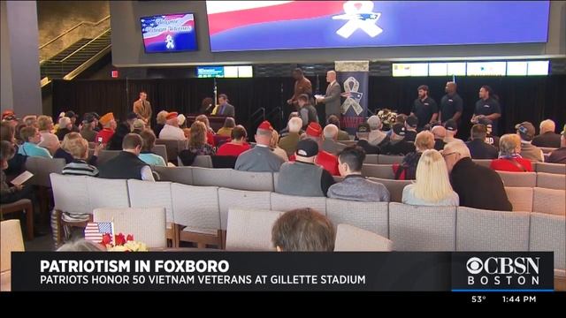 Patriots Honor 50 Vietnam Veterans At Gillette Stadium смотреть онлайн