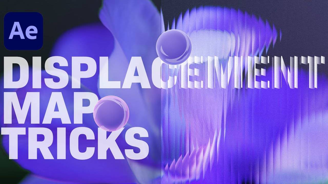 Как работать с эффектом Displacement Map в After Effects? смотреть онлайн
