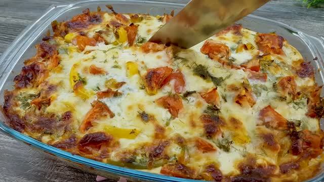 Простой, легкий и полезный ужин_ овощная запеканка в духовке - вкусная и здоровая еда. смотреть онлайн