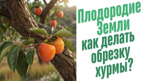 Обрезка хурмы весной.