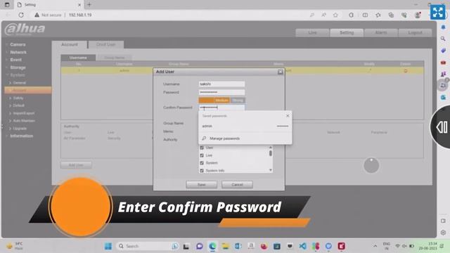 How to Make a different user of IP camera with different Authentication смотреть онлайн