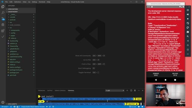React Native - SmartMoney - 0406 - Navegando entre as telas смотреть онлайн
