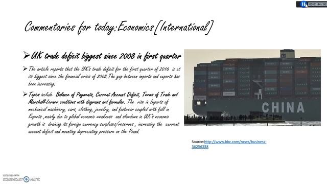 IB International Economics IA/Commentaries Articles with Topics and Evaluation : 2016 Part 6 смотреть онлайн
