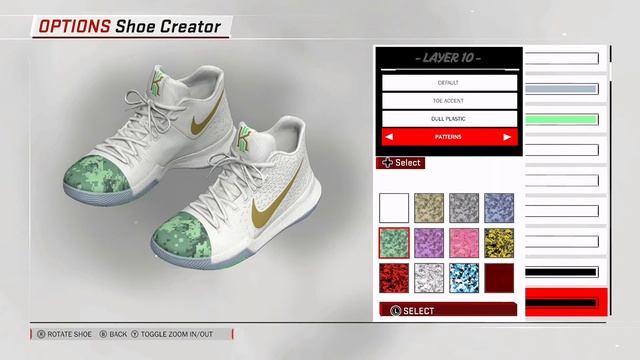 NBA 2K18 Shoe Creator - Nike Kyrie 3 Custom "White Shamrock" смотреть онлайн