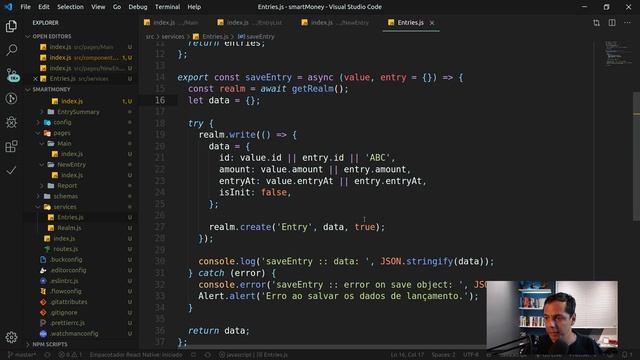 React Native - SmartMoney - 0606 - Editando dados de um lançamento смотреть онлайн