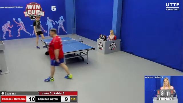 20:00 Соловей Виталий 3-2 Борисов Артем cтол 5 ЮГ-3 17.06.21