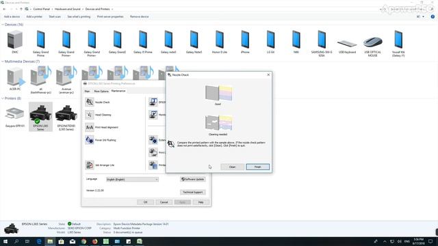 Epson L365 | Nozzel check | Head Cleaning смотреть онлайн