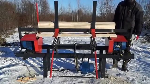 Автоматический торцовочный станок для изготовления тарной доски Псков смотреть онлайн