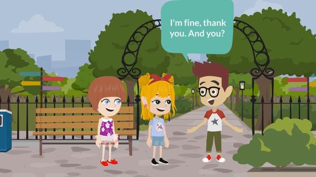 Theme 2 - Who's that - Basic Conversation - Learning English for Kids. смотреть онлайн