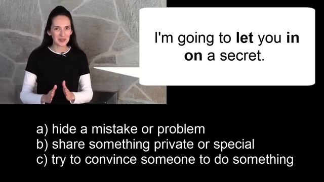 Phrasal verb: let (someone) in on (something) - Day 1 with JenniferESL смотреть онлайн