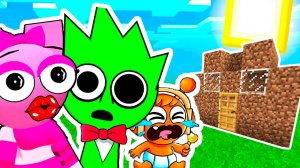 У СПРУНКОВ РОДИЛСЯ РЕБЁНОК и Я ПОСТРОИЛ ИМ ДОМ в МАЙНКРАФТ