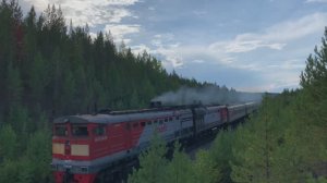 Поезда России на севере: пассажирский поезд РЖД "Карабула - Красноярск"