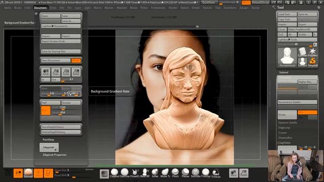 Inserting a Reference Picture in ZBrush смотреть онлайн