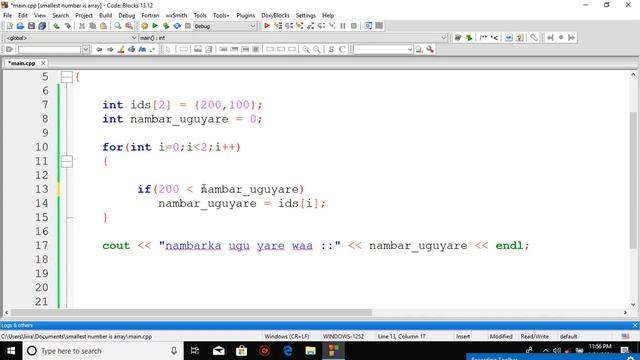 c++ afsomali cashirkii 37 cpp side loo helo tirada ugu yare ee kujirta array смотреть онлайн