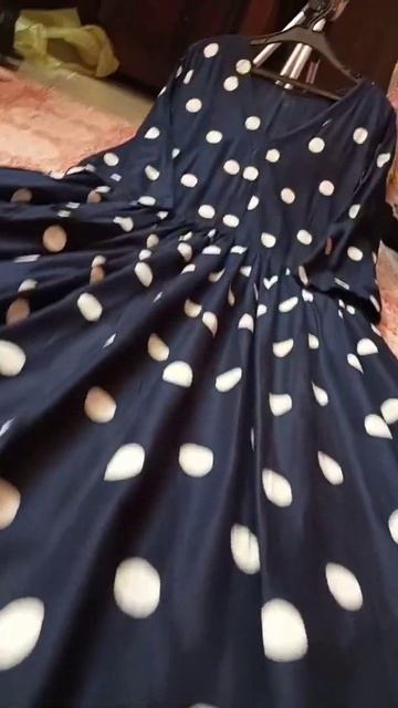 polka dot long frock available now #fahsion #shorts #foryou #foryou смотреть онлайн