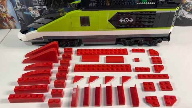 LEGO City Express Passenger Train 60337 - RECOLOUR Mod, review & test run смотреть онлайн