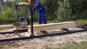 Бензиновая пилорама шинная (БПШ) 13 л.с. 350 см3 с электростартером двигатель Champion Псков