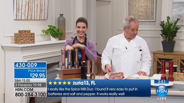 Wolfgang Puck Spice Mill Duo with Adjustable Grinders смотреть онлайн