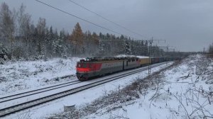 Поезда России зимой в Сибири | Железная дорога