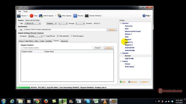 Convert .wmv files to .mp4 using Handbrake смотреть онлайн