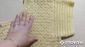 Летняя женская футболка крючком.