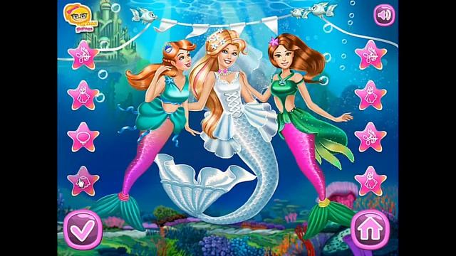 How To Play Barbie Mermaid Wedding Game смотреть онлайн