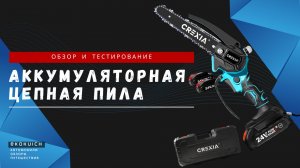 Аккумуляторная цепная пила CREXIA: обзор и тестирование. Как нас обманывают китайски производители.