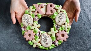 Пасхальный ВЕНОК ☆ ИЗ ПРЯНИКОВ