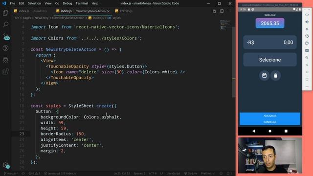 React Native - SmartMoney - 0717 - Estilizando a página NewEntry - NewEntryDeleteAction смотреть онлайн