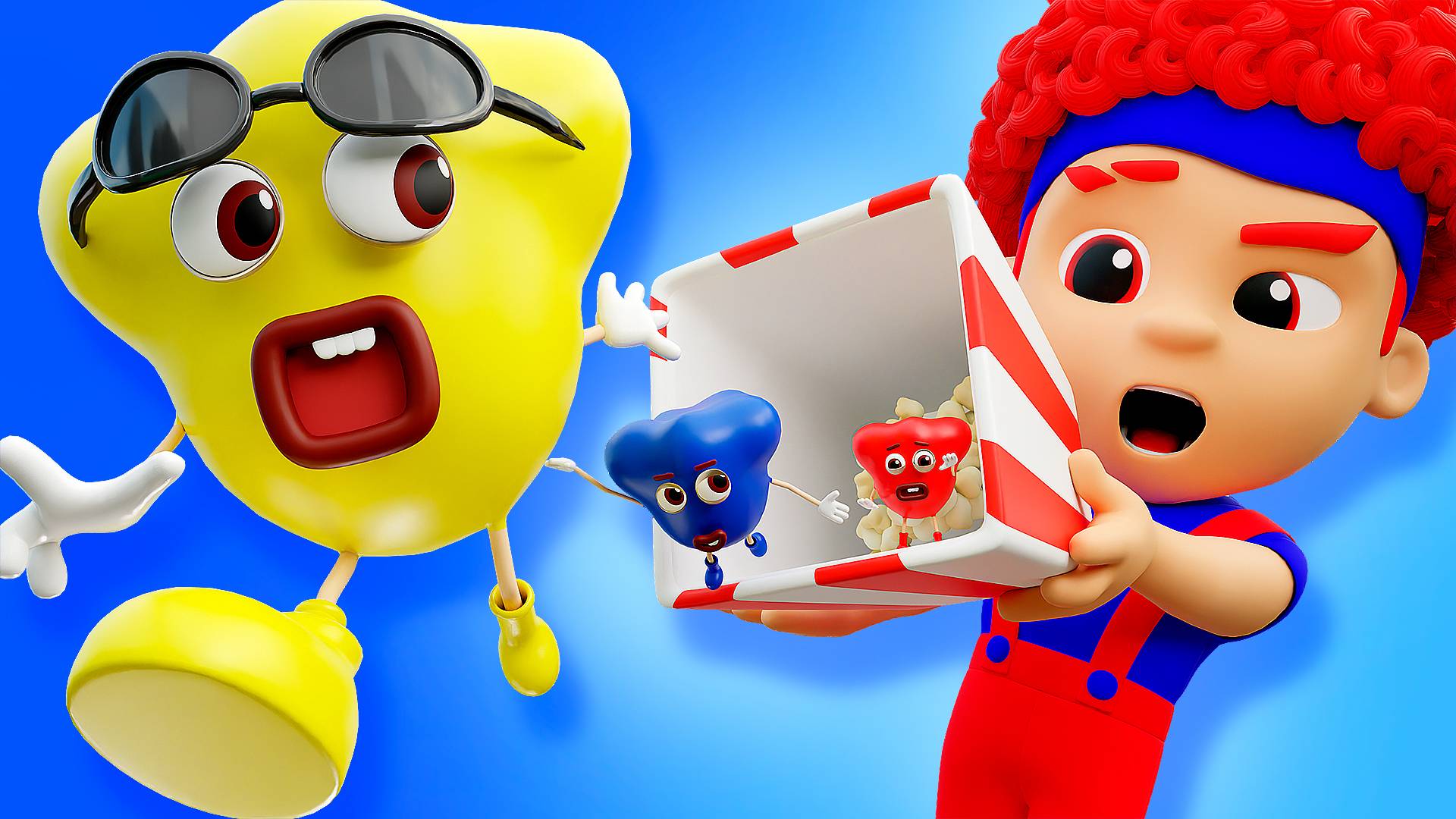 Танец Попкорн | D Billions Детские Песни смотреть онлайн