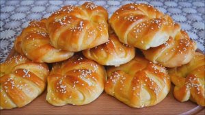 ТУРЕЦКИЕ рогалики с брынзой и творогом Рогалики рецепт Выпечка рецепты Рогалики тесто