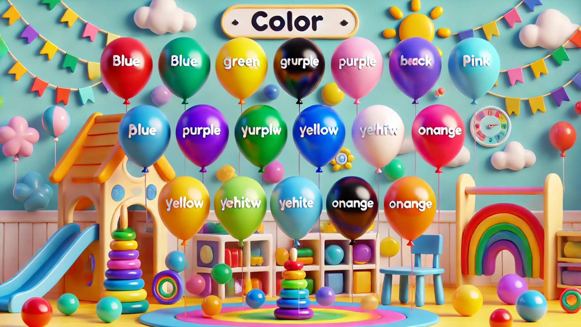 🎈 Веселое изучение цветов с воздушными шарами! 🌈 | Обучение для малышей 😊 смотреть онлайн