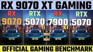 RX 9070 XT VS RX 9070 VS 7900XT VS RTX 5070 TI VS RTX 5080 VS RTX 5070 VS RX 7900GRE OFFICIAL TEST