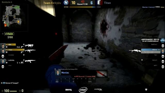 Esl Katowice 2015 Titan VS Envyus Maniac Knifes Shox