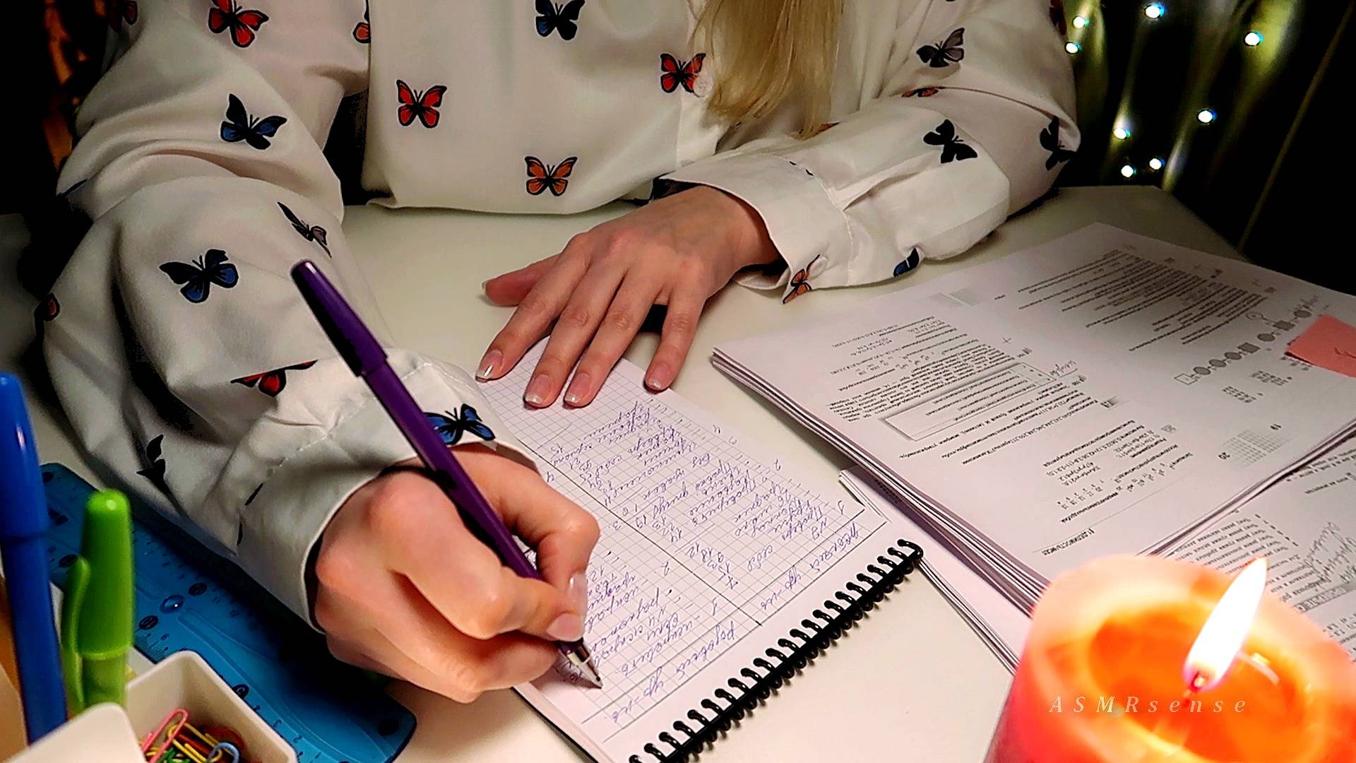 ASMR Учимся вместе / Шепот ✍️ АСМР смотреть онлайн