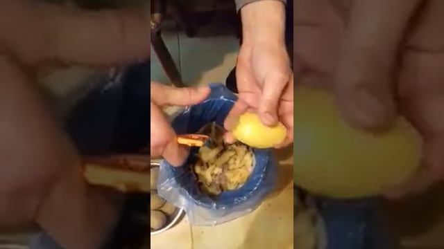 Як правильно чистити брудну картоплю !