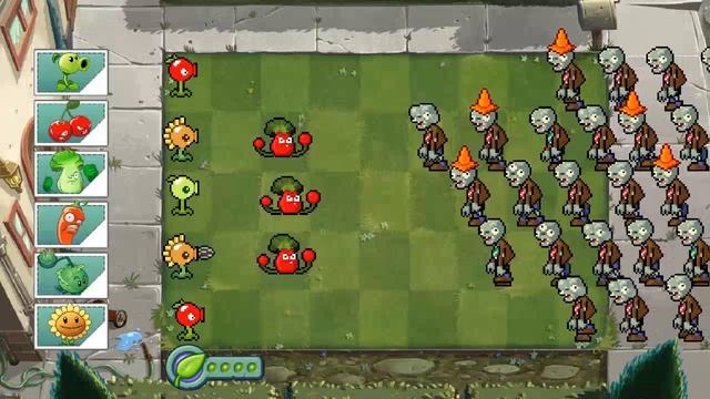 Plants vs Zombies Fusion Hack Animation (Peashooter + Cherry Bomb + Plant Food ) смотреть онлайн