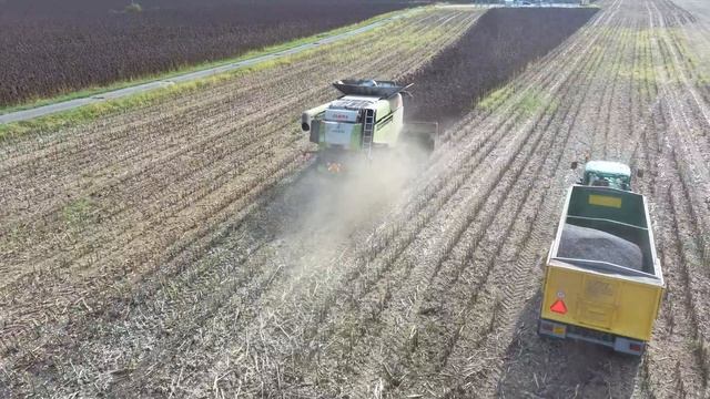 Claas Lexion 760 John Deere 6930 ZDT MEGA 18 nakládka смотреть онлайн
