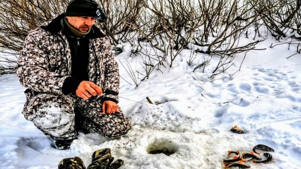 Встретил друга и он увез туда где клюет в каждой лунке! Рыбалка зимой. Рыбалка 2025.