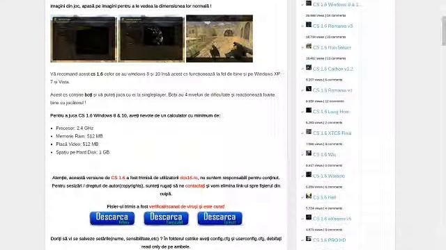 salut un tutorial cum sa downloadezi cs 1.6 windows 8 sau 10 смотреть онлайн