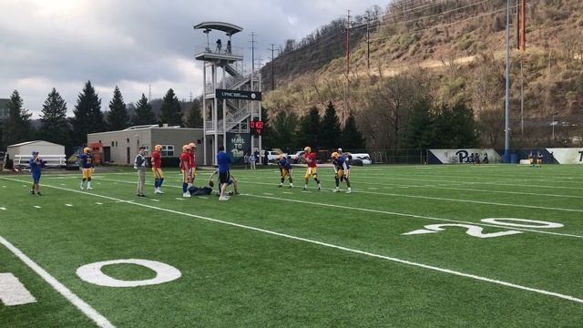 Pitt QB Drills 4/9/19 | Pitt Spring Practice | PSN смотреть онлайн