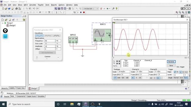 How to use function generator in multisim | Operation of function generator | Multisim Tutorial смотреть онлайн