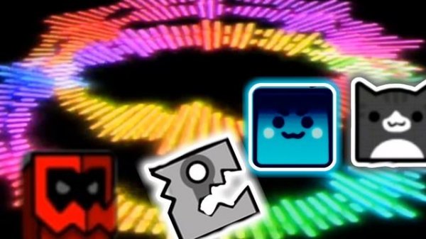 Neon dense geometry dash