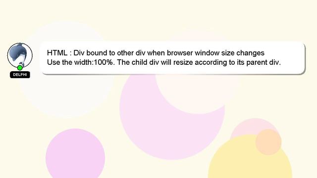 HTML : Div bound to other div when browser window size changes смотреть онлайн