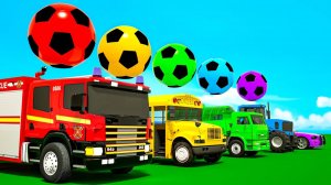 Раскрашиваем шарики и поем песенку! Акулёнок - футбольные мячи - Детские стишки и песенки