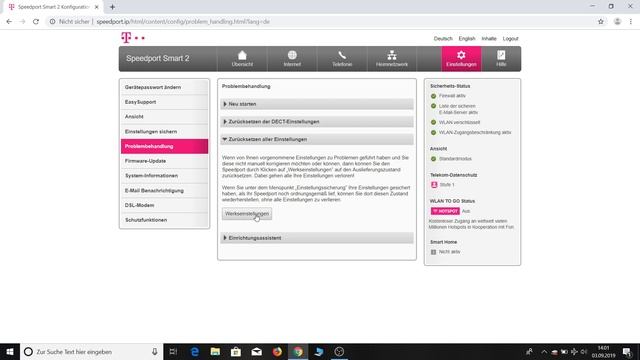 Telekom Speedport Router auf Werkseinstellungen zurücksetzen смотреть онлайн