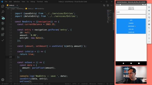 React Native - SmartMoney - 0608 - Validando as entradas de dados смотреть онлайн