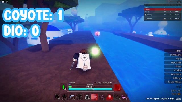 Coyote Starrk vs Dio Brando in Anime story Update 2 - ROBLOX смотреть онлайн
