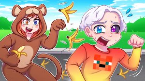 ❤️Майнкрафт но Я СТАЛА ОБЕЗЬЯНОЙ и ЗАТРОЛЛИЛА СКРЕТЧА