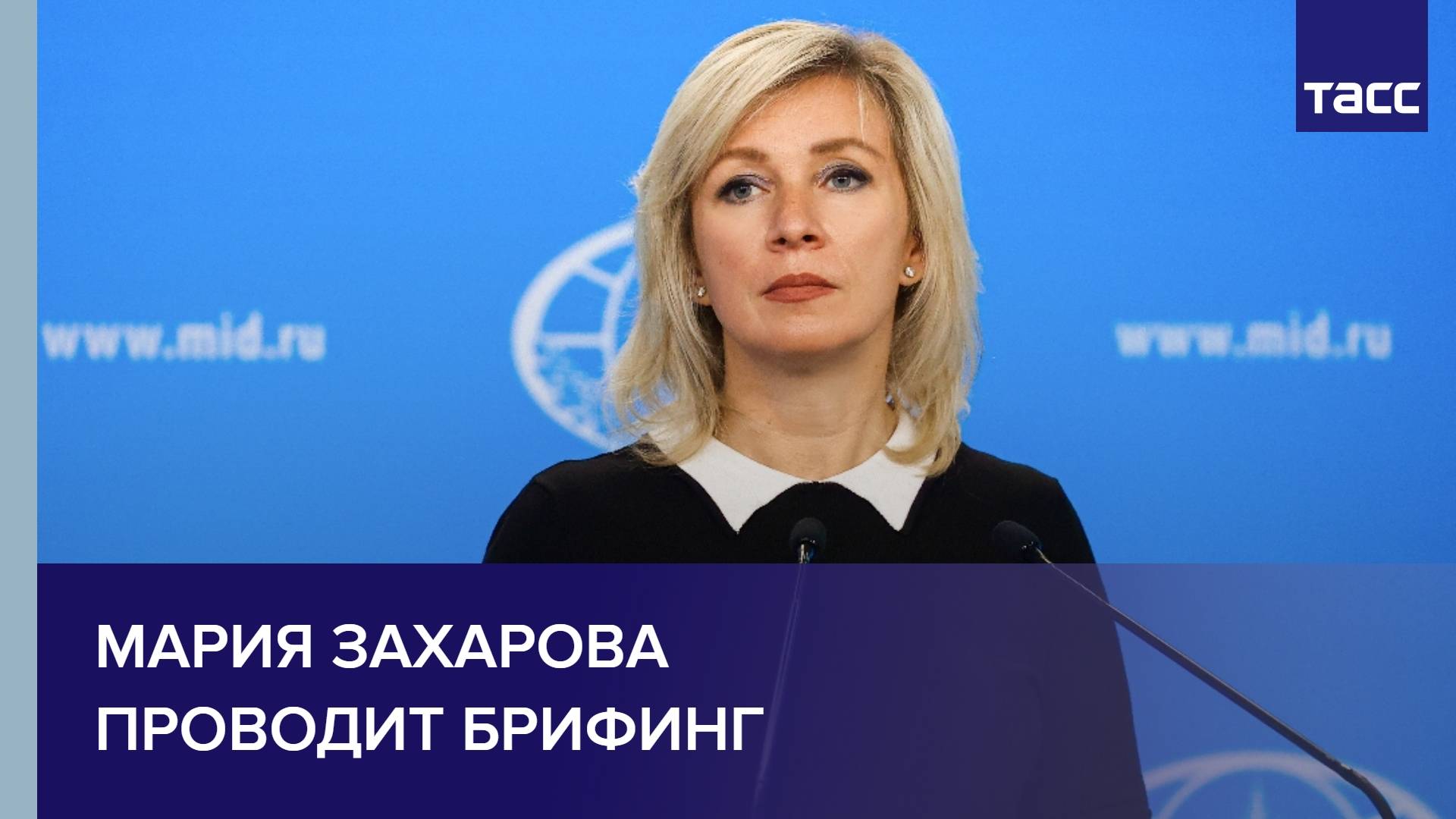 Мария Захарова проводит брифинг